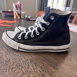 Black Converse High tops - Womens 8